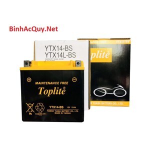 Bình ắc quy xe máy Toplite YTX14-BS