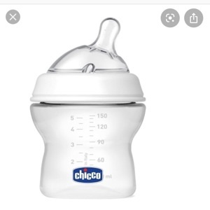 Bình sữa cổ nghiêng núm silicone Chicco 250ml