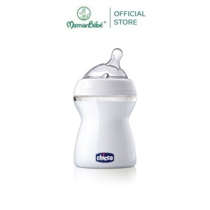Bình sữa cổ nghiêng núm silicone Chicco 250ml