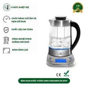 Bình đun nước siêu tốc Dreamer DK-S17D - 1.7L, 1800W