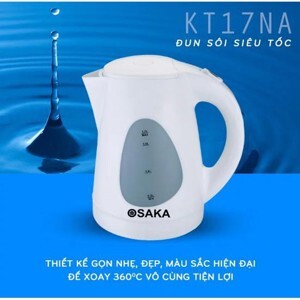 Bình - Ấm đun nước siêu tốc Osaka KT17NA (KT-17NA) - 1.7 lít, 1850W