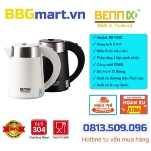 Bình đun siêu tốc Bennix BN-008EK - 0.8 lít