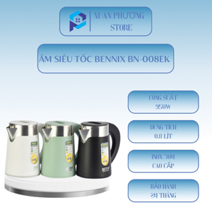 Bình đun siêu tốc Bennix BN-008EK - 0.8 lít