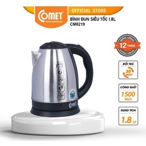 Bình - Ấm đun nước siêu tốc Comet CM8219 (CM-8219) - 1.8 lít, 1500W