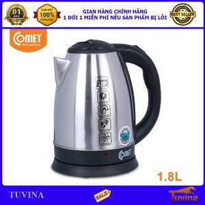 Bình - Ấm đun nước siêu tốc Comet CM8219 (CM-8219) - 1.8 lít, 1500W