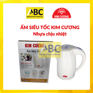 Bình đun siêu tốc Kim Cương KC-AT 1.8L, 1500W