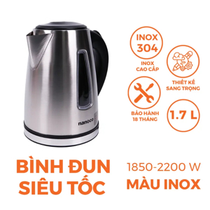 Bình đun siêu tốc Nanoco NKT1762