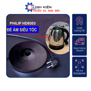 Bình - Ấm đun nước siêu tốc Philips HD9303 (HD-9303) - 1.2 lít, 1800W