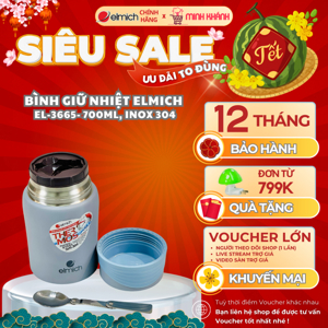 Bình giữ nhiệt Elmich inox 304 EL3665 - 700ml