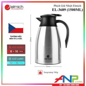 Bình giữ nhiệt Inox 304 Elmich EL 3690 - 2000ml