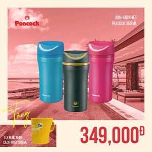 Bình giữ nhiệt nắp vặn Peacock AAT-L35