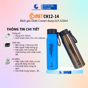 Bình giữ nhiệt Utilities Comet CH12-14 520ml