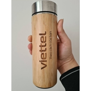 Bình giữ nhiệt vỏ tre 450ml