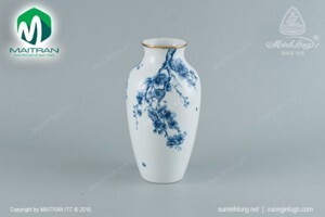 Bình hoa Đào Cobalt 27 cm