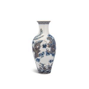 Bình hoa Minh Long Vẽ Tứ Linh – 30cm