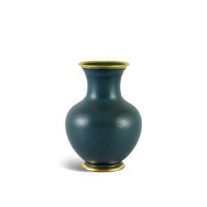 Bình Hoa Minh Long – Xanh Ngọc Bích Matte Chỉ Vàng 22cm