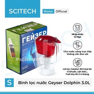 Bình lọc nước kháng khuẩn nano Geyser Dolphin 3L