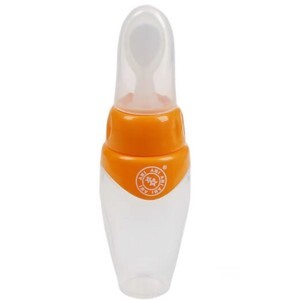 Bình muỗng ăn dặm silicone mềm 150ml AM5103