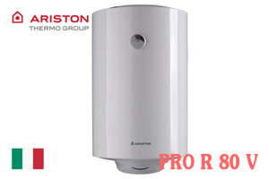 Bình nóng lạnh gián tiếp Ariston Pro R 80 V - 80 lít, 2500W, chống giật, bình đứng