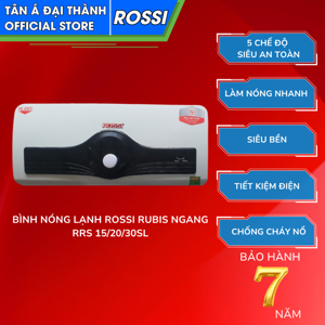 Bình nóng lạnh ngang Rossi Rubis RR 15SL