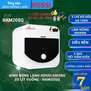 Bình nóng lạnh Rossi Amore RAM20SQ - 20L