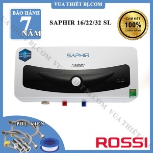 Bình nóng lạnh Rossi Saphir RSR16SL - 16 lít, ngang