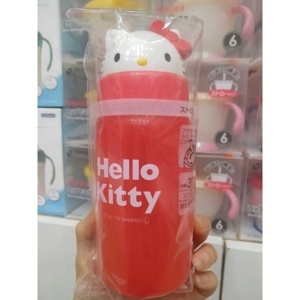 Bình nước có vòi hút skater cho bé hình Hello Kitty 350ml