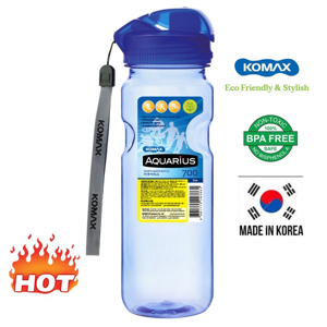 Bình nước nhựa rỗng Aquarius Komax 700ml