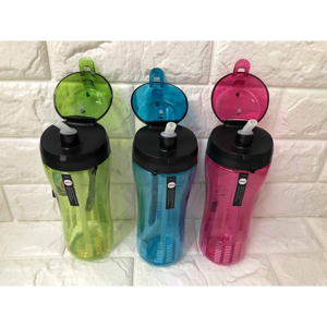 Bình nước nhựa Trian có ống hút Lock&Lock ABF628 550ml