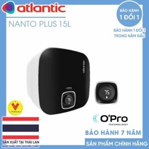 Bình nóng lạnh Atlantic Nanto plus 15 lít vuông