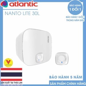 Bình nóng lạnh Atlantic Nanto lite 30 lít vuông