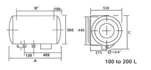 Bình nóng lạnh gián tiếp Thermor 263021