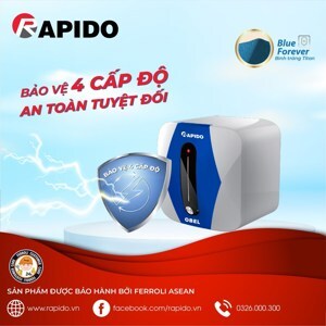 Bình nóng lạnh gián tiếp 20L Rapido Obel ROV