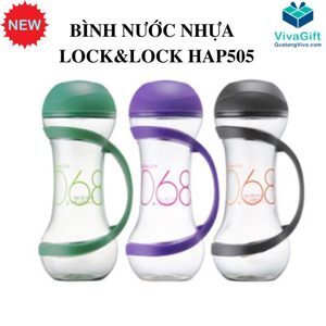 Bình nước Lock&Lock HAP505V - màu tím/ xanh/ đen, 560ml