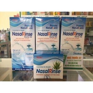 Bình rửa mũi Nasalrinse + 10 gói muối NasalRinse