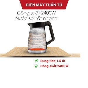 Bình siêu tốc Electrolux EEK5604S - 1.5 lít, 2400W