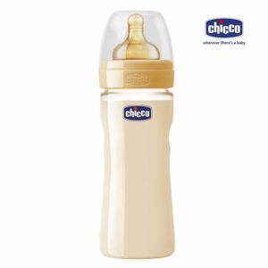 Bình sữa an toàn núm ty cao su Wellbeing Chicco 250ml