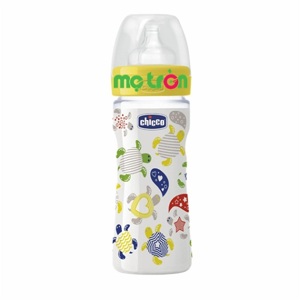 Bình sữa an toàn núm ty cao su Wellbeing Chicco 250ml