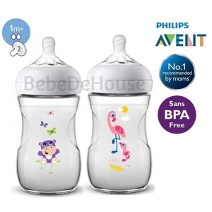 Bình sữa Avent 260ml Hippo