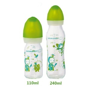 Bình sữa thủy tinh BPA free Bebe Confort 240ml