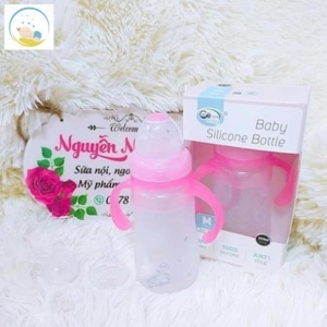 Bình sữa cho trẻ sơ sinh cổ rộng Baby Love 240ml