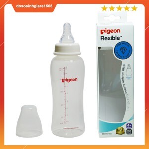 Bình sữa cổ hẹp PP Streamline Pigeon màu hồng - 250ml