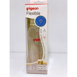 Bình sữa cổ hẹp PP Streamline Pigeon màu hồng - 250ml