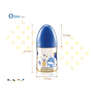 Bình sữa cổ rộng nhựa PPSU Kuku KU5856 - 160ml