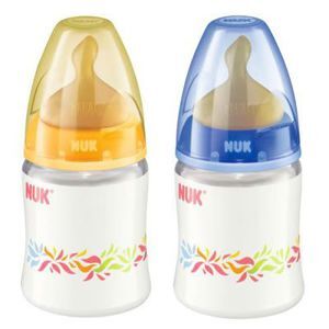 Bình sữa cổ rộng Nuk cao su 150ml - BPA free