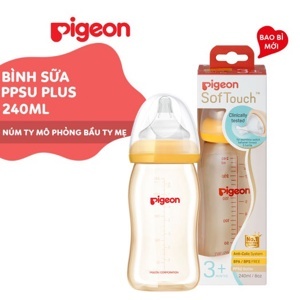 Bình sữa cổ rộng PPSU Pigeon GCPG010081 - 240ml