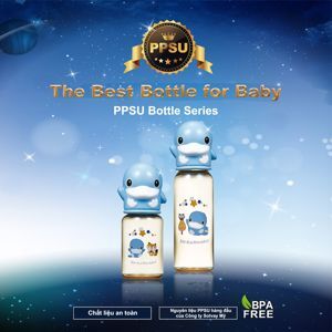 Bình sữa cổ thường nhựa PPSU Kuku KU5860 - 240ml