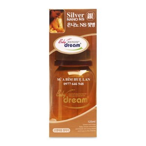 Bình sữa cổ hẹp Nano Silver Baby Dream - 125ml