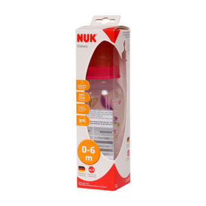 Bình sữa nhựa Nuk cổ hẹp 240ml 741606