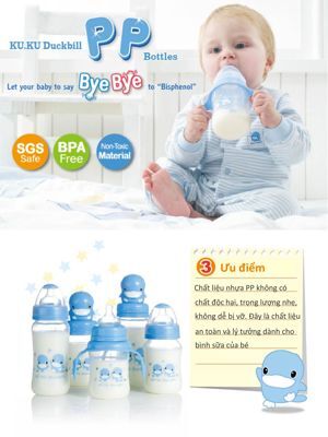 Bình sữa nhựa PP Ku Ku Ku5926 (KUKU 5926) - 60ml